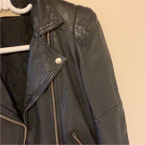 Whistles genius leather biker jacket - Picture 4 of 12